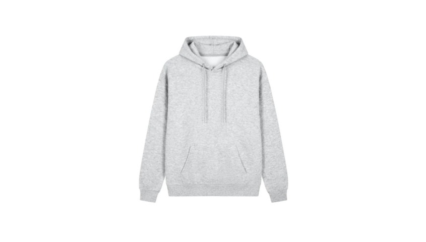 light grey relaxed fit hoodie