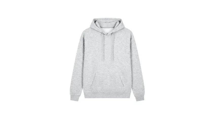 light grey relaxed fit hoodie