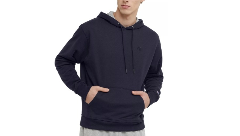 black powerblend hoodie with C logo