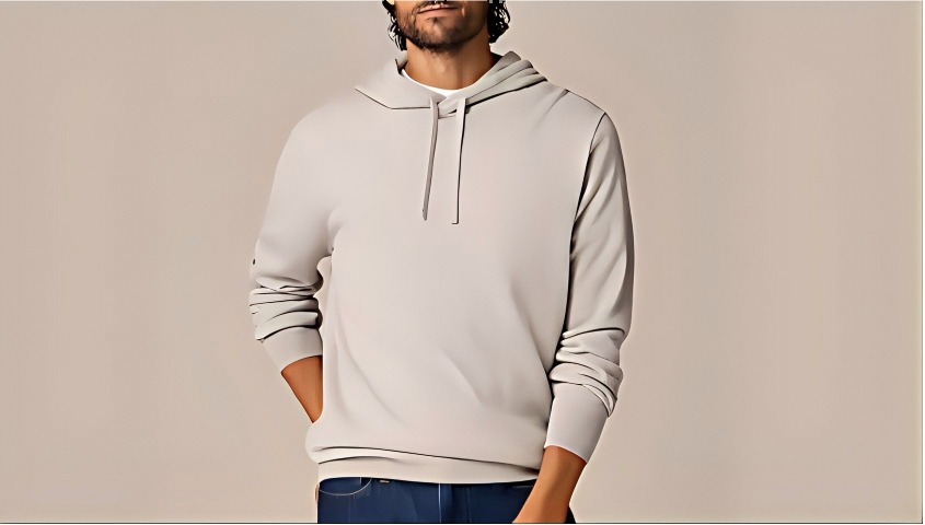 light grey essential hoodie