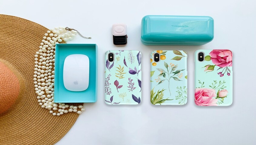 Personalized floral phone cases example of what to sell on etsy in accessories