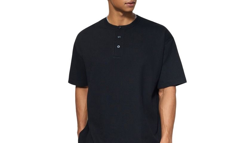 Short Sleeve Henley Shirt from Tapstitch — one of the more versatile different shirt styles blending casual and elevated