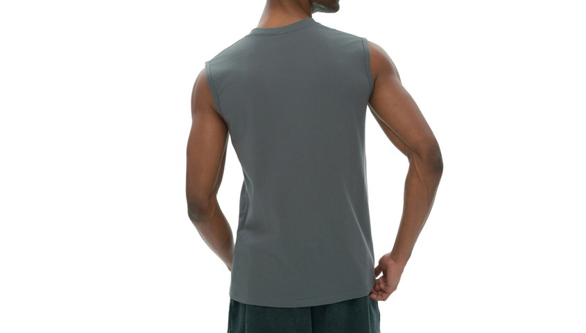 Men's Sleeveless Cotton Tank Top from Tapstitch — the cut-off silhouette, one of the most stripped-back types of t shirts