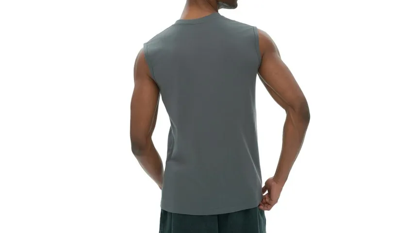 Men's Sleeveless Cotton Tank Top from Tapstitch — the cut-off silhouette, one of the most stripped-back types of t shirts