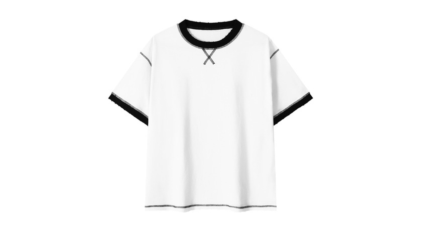 Contrast-Stitched Cotton Ringer T-Shirt from Tapstitch — a vintage-inspired style among the most recognizable different types of shirts