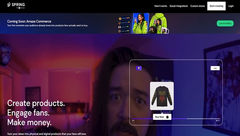 Printify alternative - Spring page
