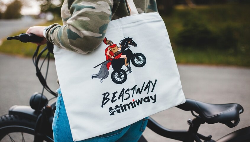 Custom printed canvas tote bag, showing what to sell on Etsy in the accessories category.