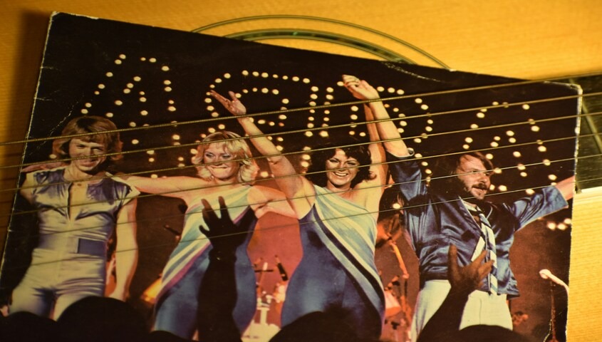 ABBA in disco-era stage outfits, the peak moment of 70s fashion