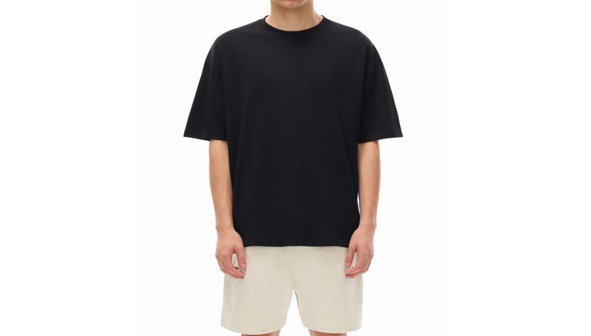 Streetwear loose drop shoulder tee, the cheapest custom t-shirt no minimum option in the lineup