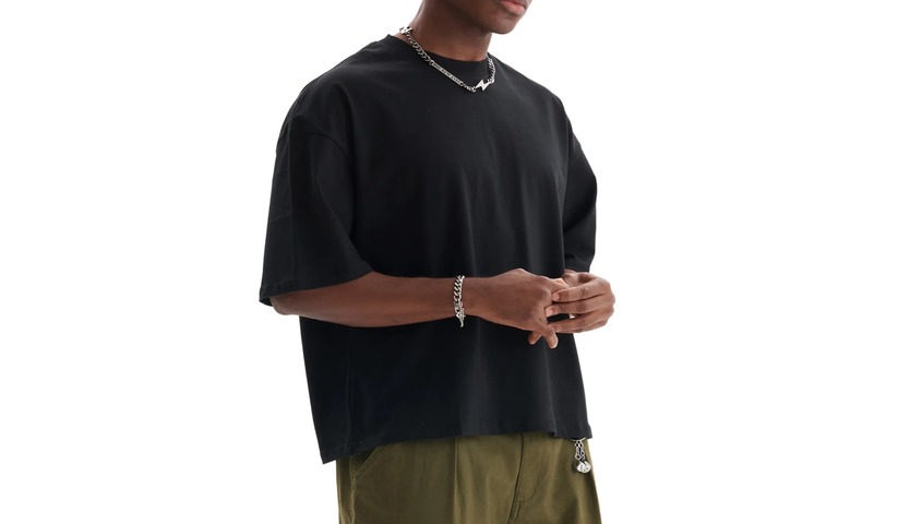 Classic loose boxy custom t-shirt for men, retail-grade no minimum custom shirts