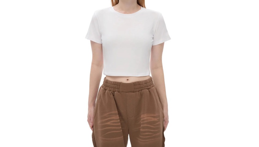 Fitted crop cotton women's tee, a custom t-shirts cheap pick that still ships fashion-grade