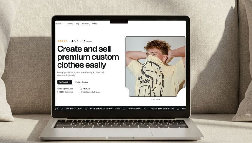 build a shopif store with tapstitch to sell POD products