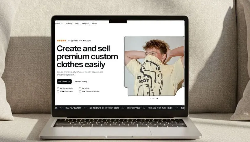 build a shopif store with tapstitch to sell POD products
