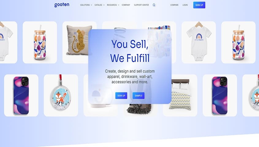 Gooten dashboard