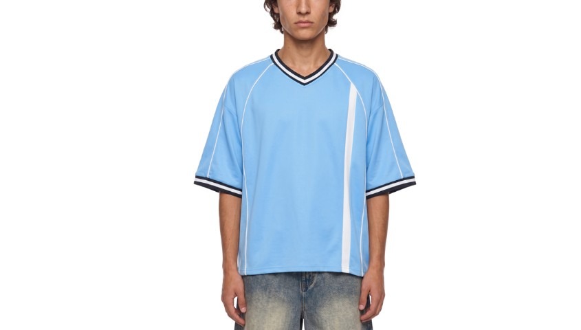 Unisex Boxy V-Neck Soccer Jersey