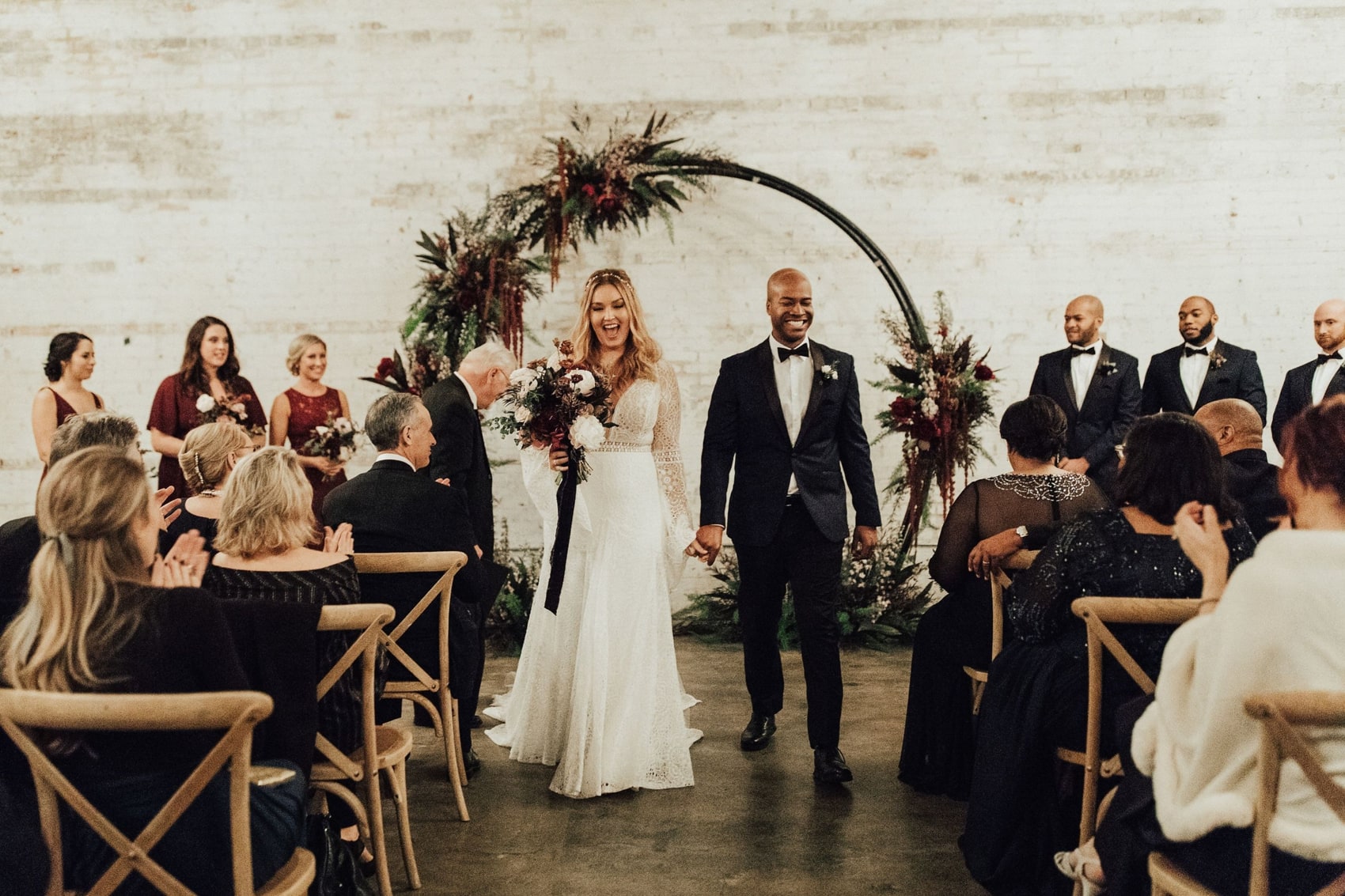 Petting donkeys at Satolah Creek Farm wedding venue in North Georgia