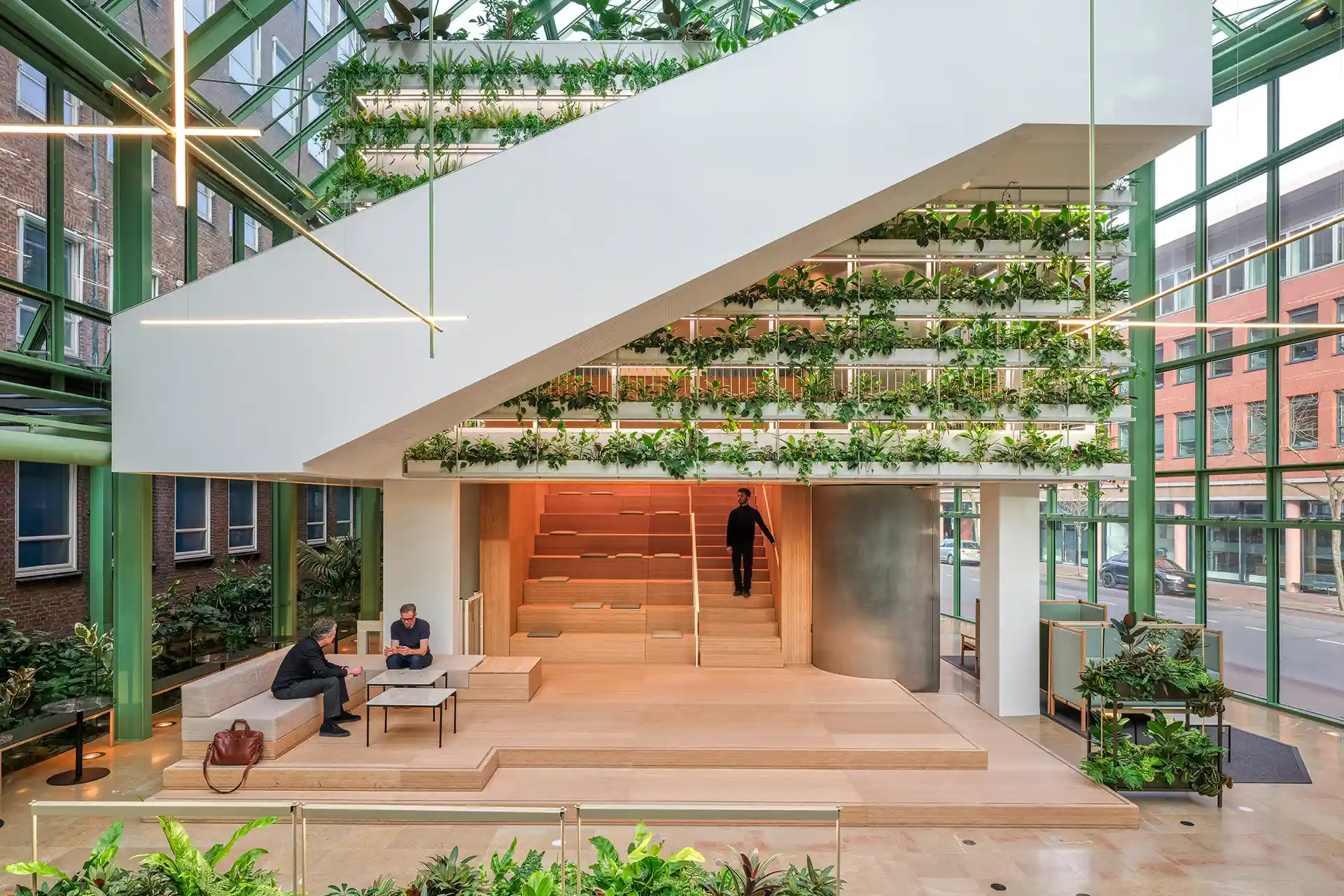 Interieur van de Hogeschool Inholland in Amsterdam