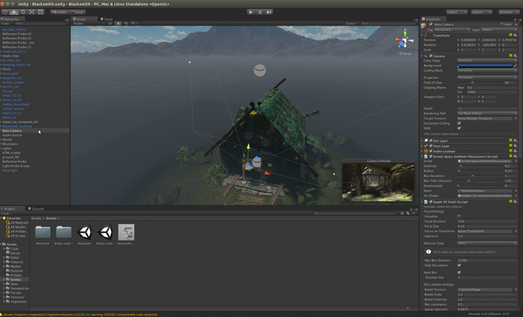 Unity 3D editor