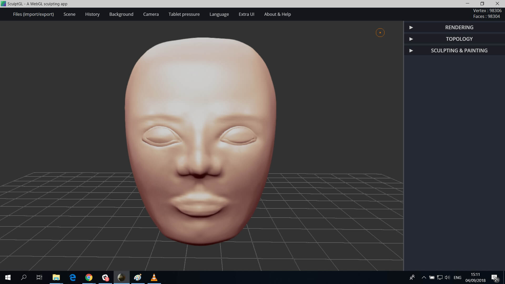 Creating 3D object in SculptGl (Source: sculpteo.com)