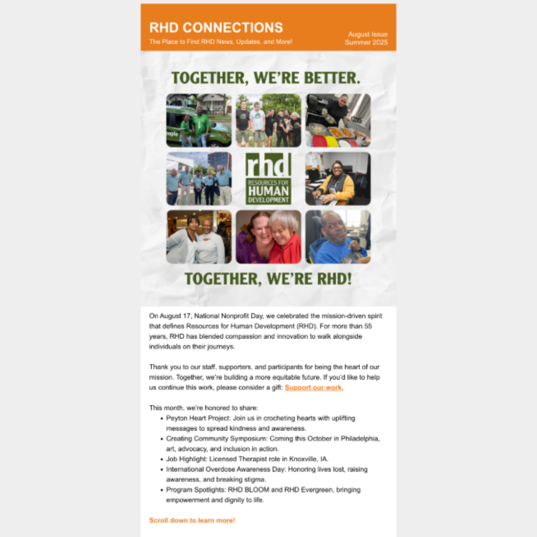 Screenshot of newsletter intro.