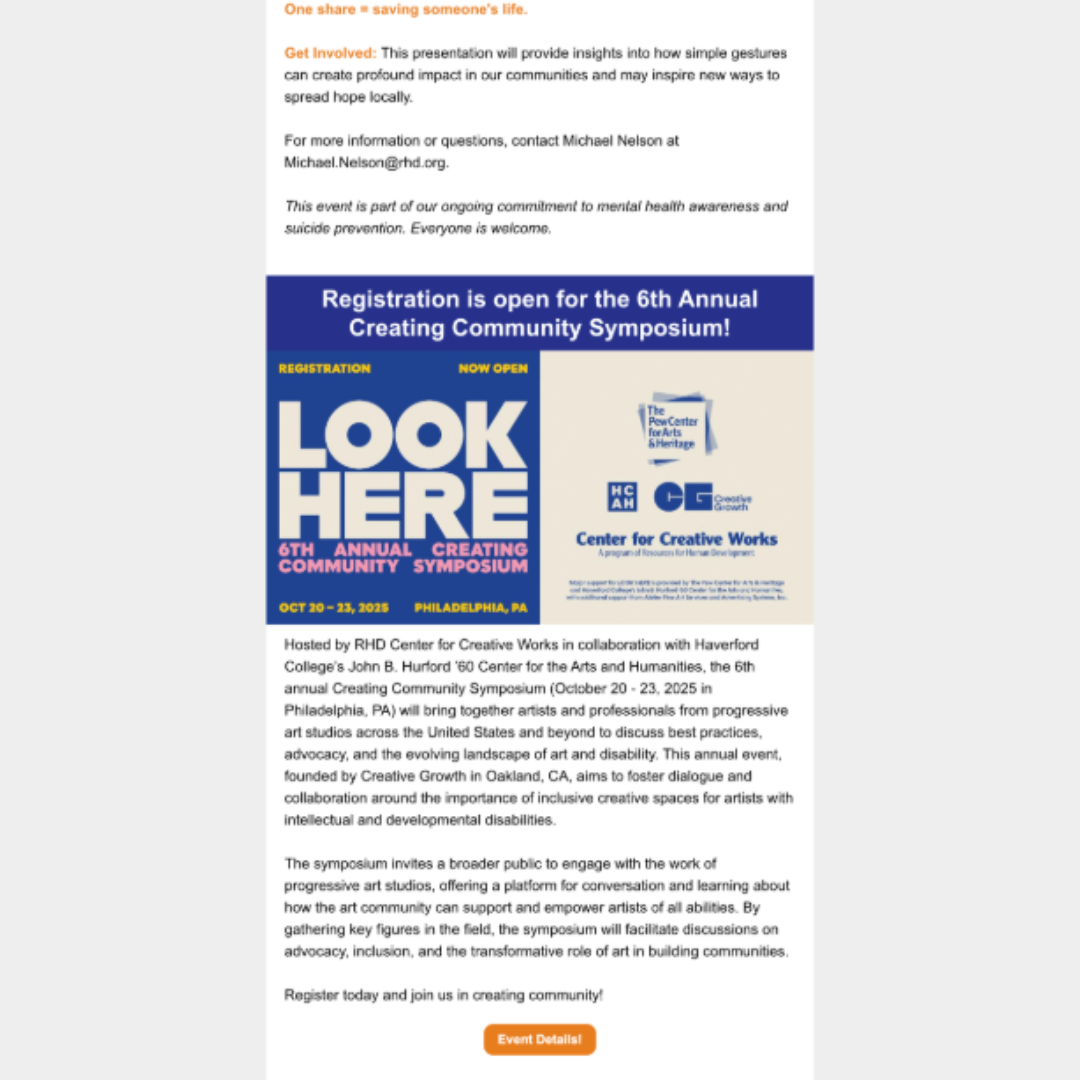 Screenshot of content placement.