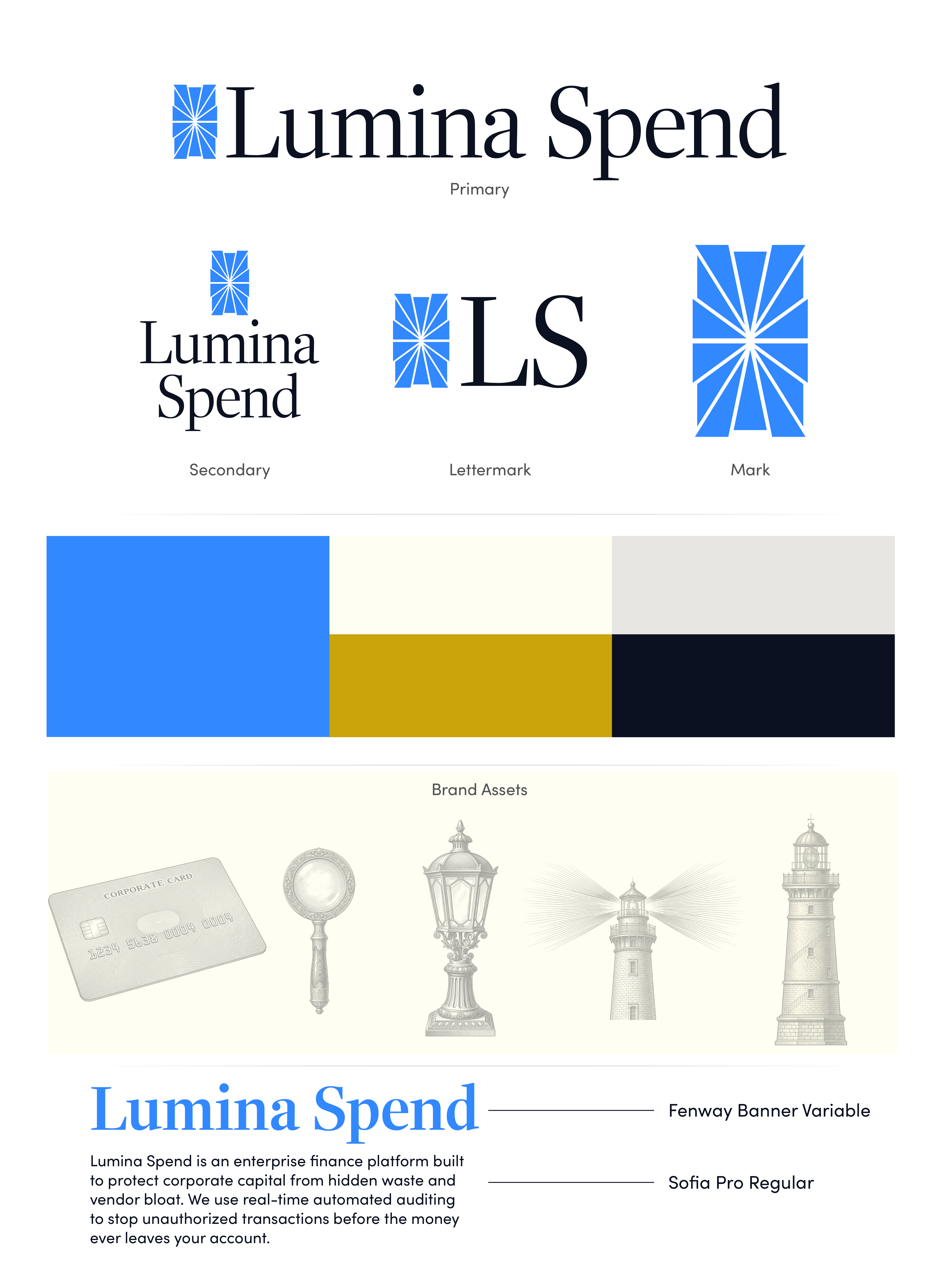 Lumina Spend Branding Guide.