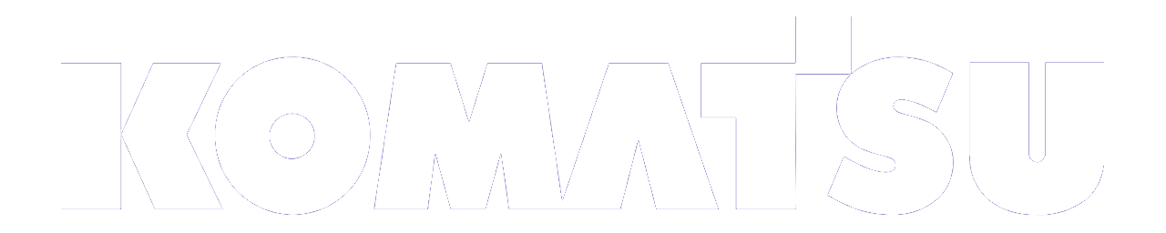 Komatsu företagets logotyp.