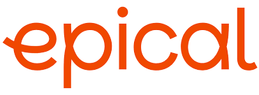 Epical företagslogo i orange färg.