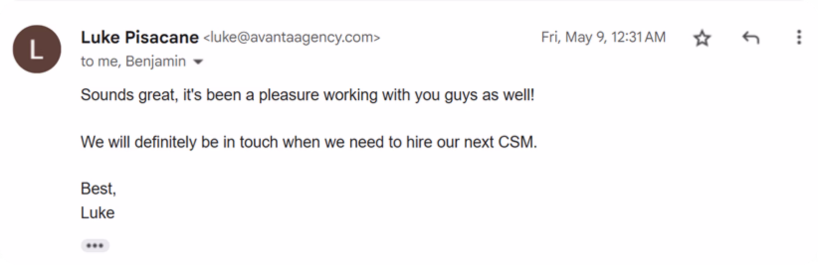 Luke Pisacane, Founder at Avanta