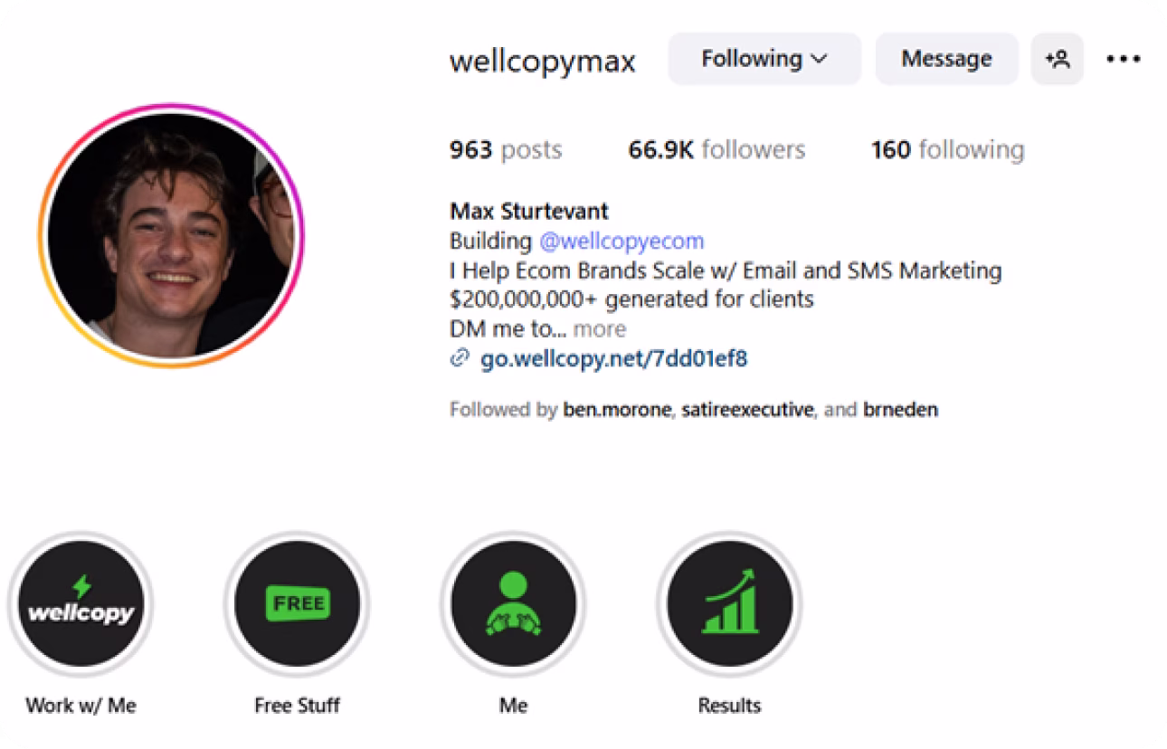 Max Sturtevant, Founder of WellCopy