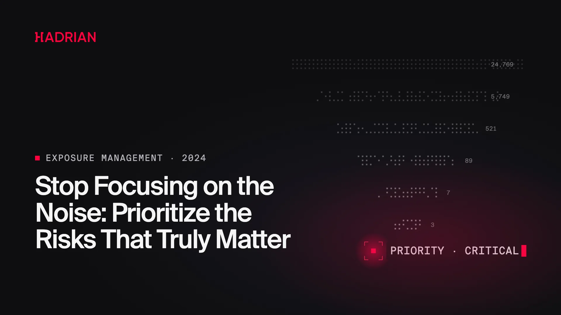 Stop Focusing on the Noise: Prioritize the Risks That Truly Matter