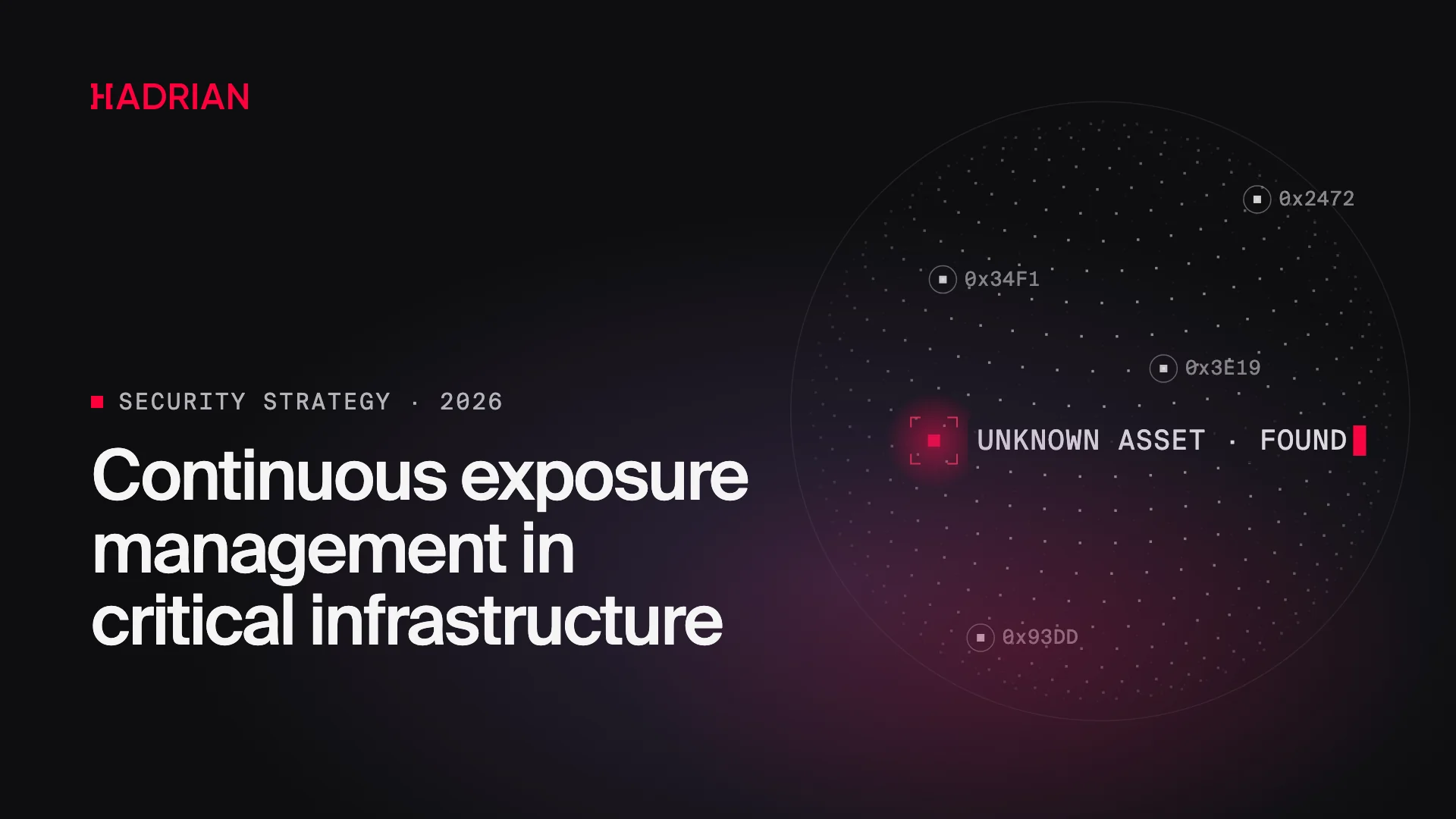 Continuous exposure management in critical infrastructure