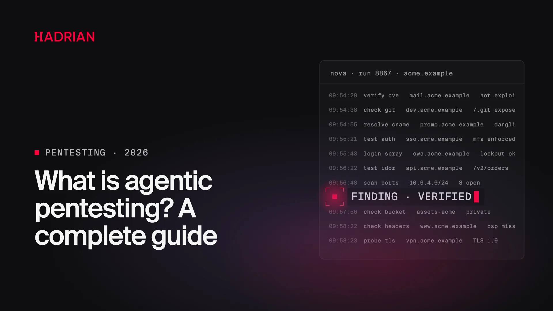 What is agentic pentesting? A complete guide
