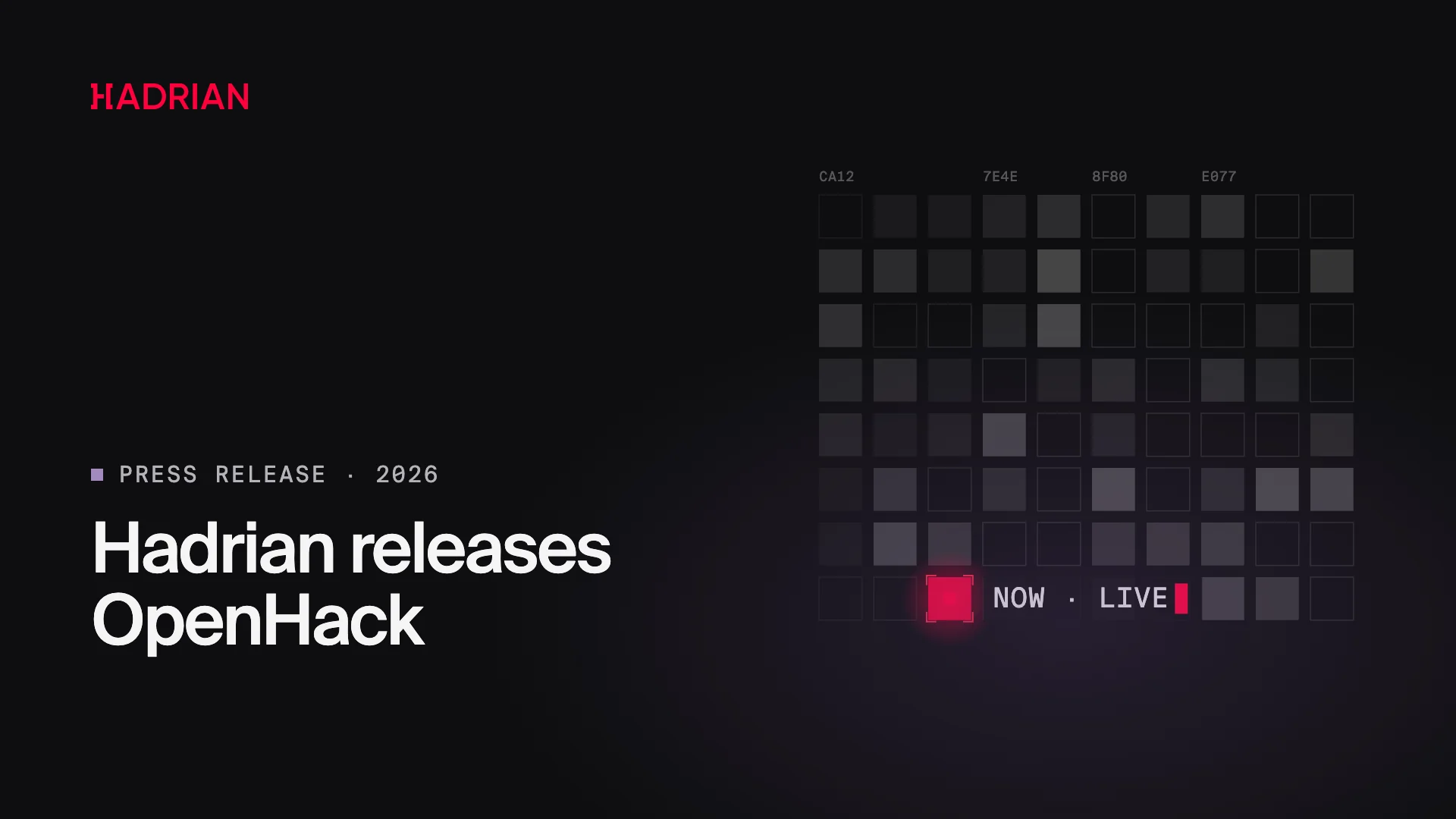 Hadrian releases OpenHack