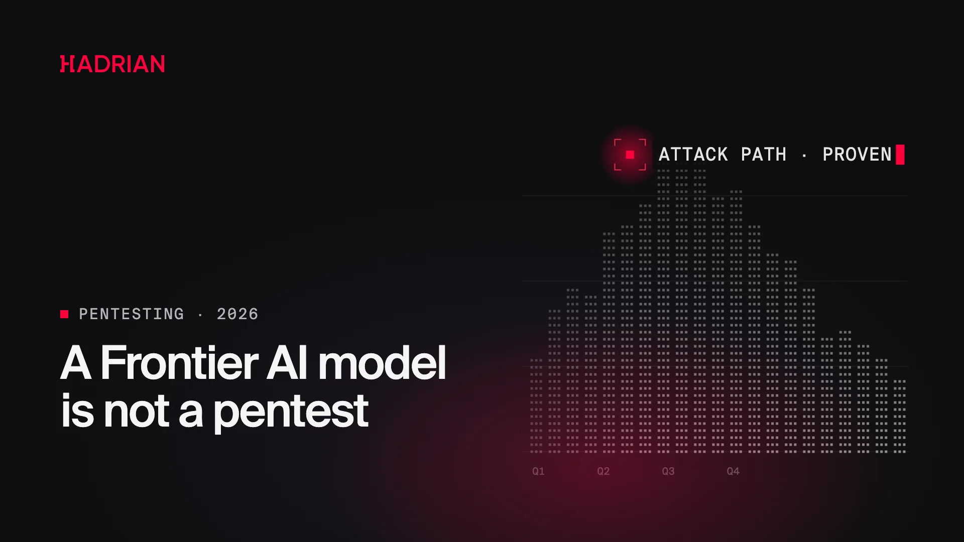 A Frontier AI model is not a pentest