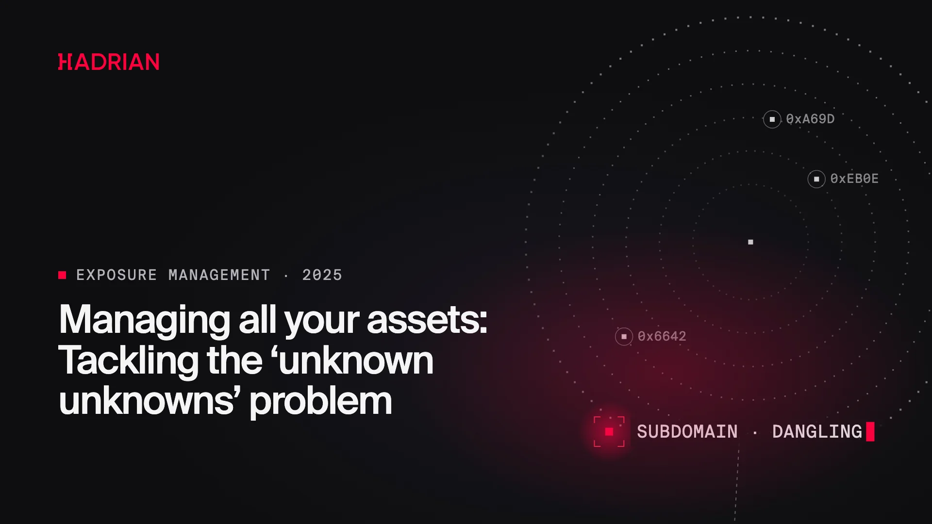 Managing all your assets: Tackling the ‘unknown unknowns’ problem
