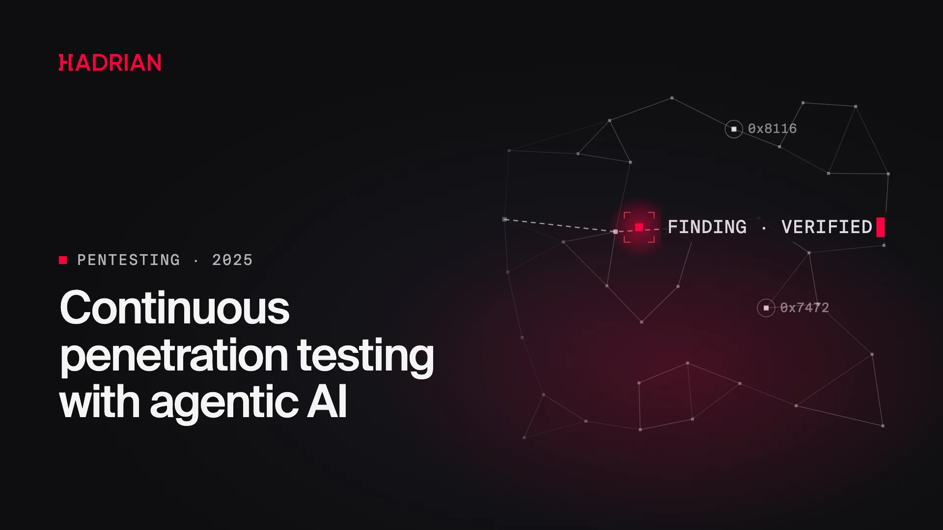 Continuous penetration testing with agentic AI