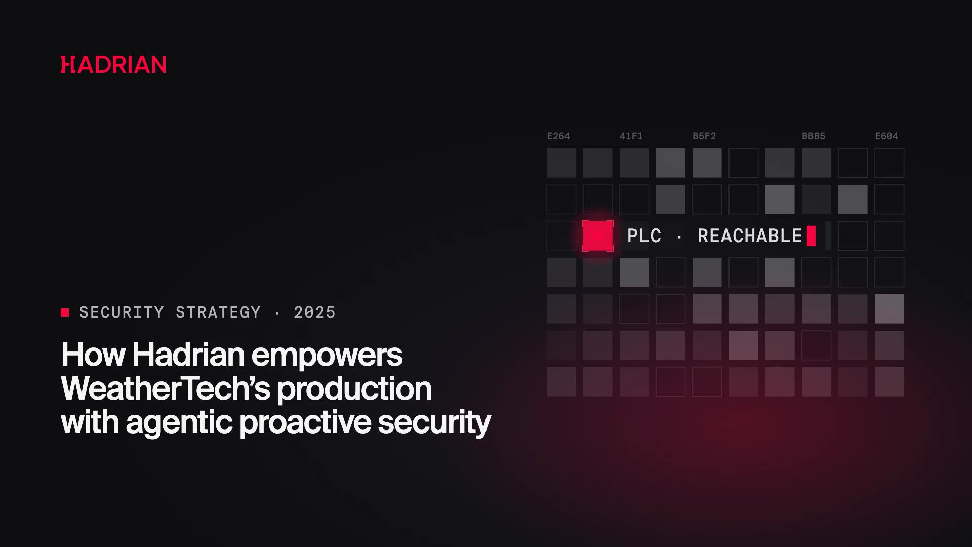 How Hadrian empowers WeatherTech’s production with agentic proactive security