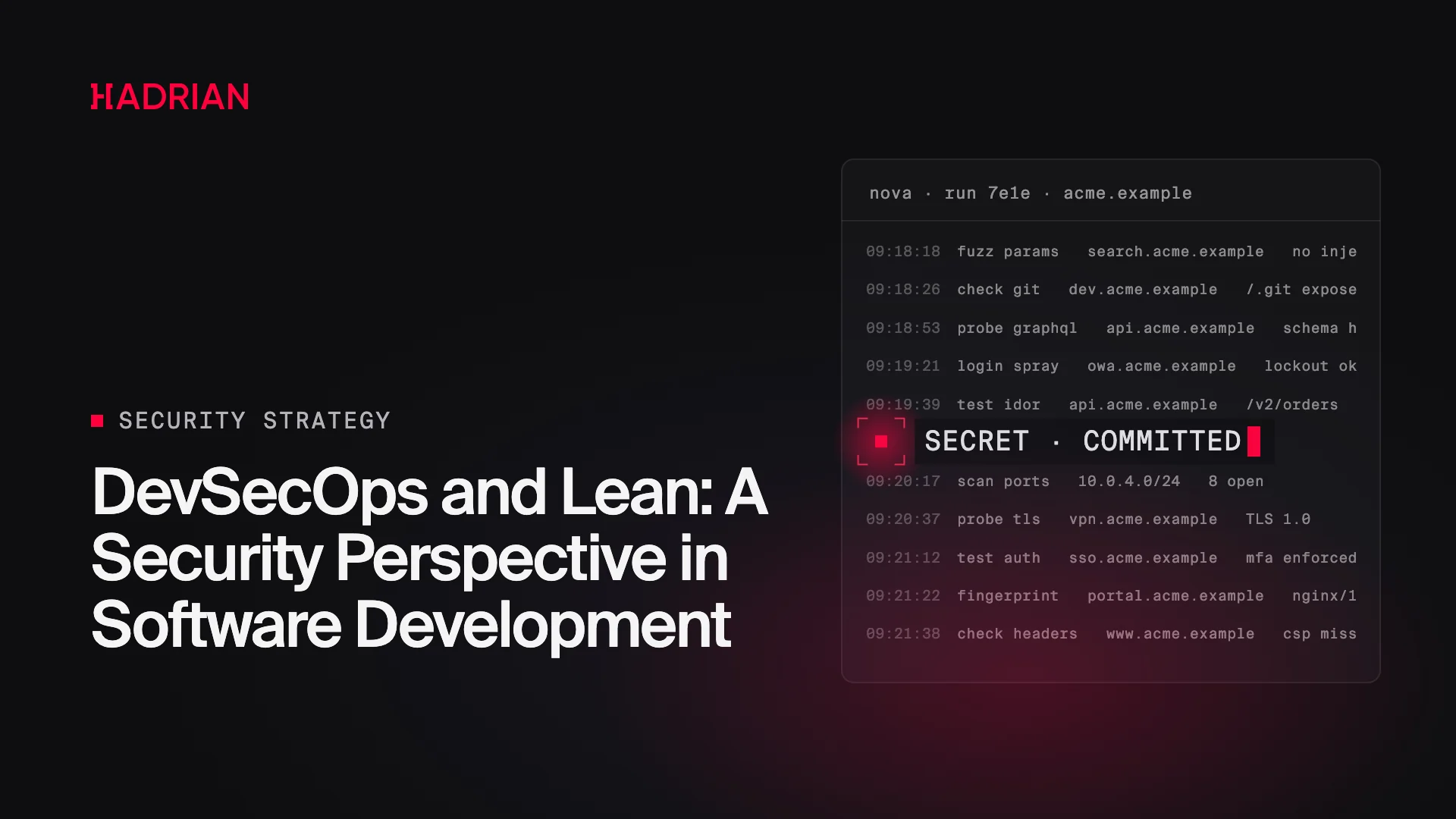 DevSecOps and Lean: A Security Perspective in Software Development