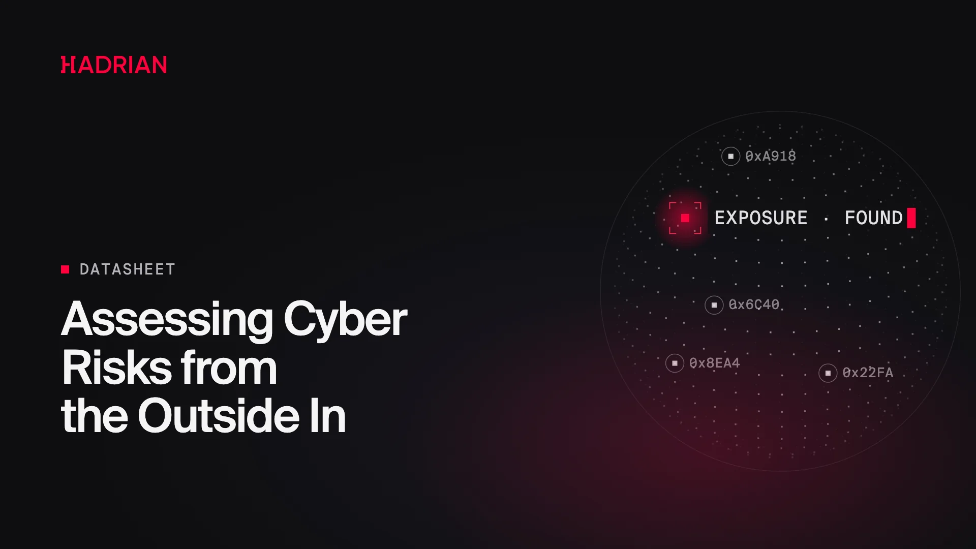 Assessing Cyber Risks from the Outside In