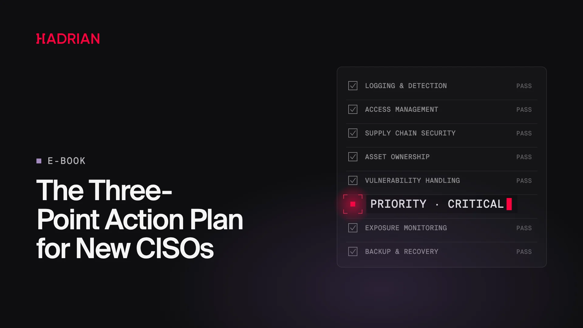 The Three-Point Action Plan for New CISOs