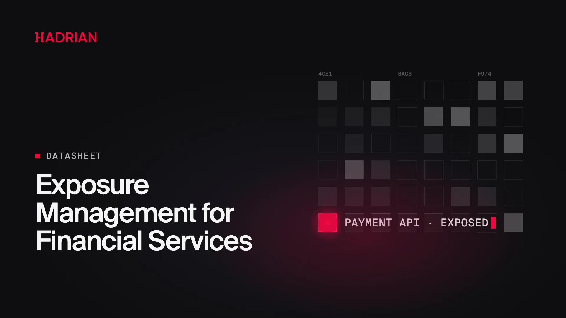 Exposure Management for Financial Services