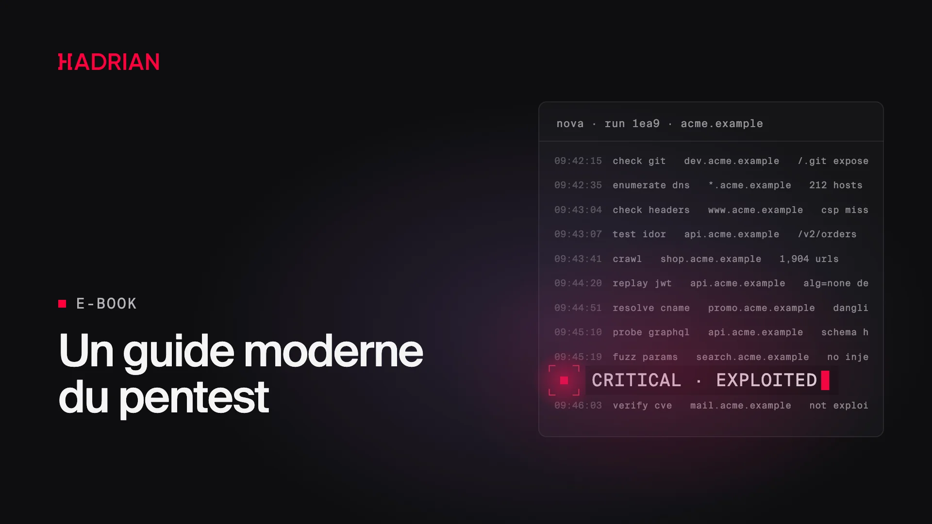 Un guide moderne du pentest