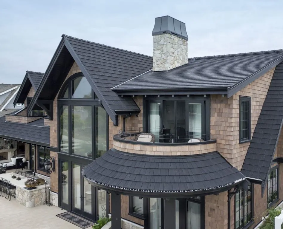 Euroshield Ranchlands Shake black rubber shingles installed