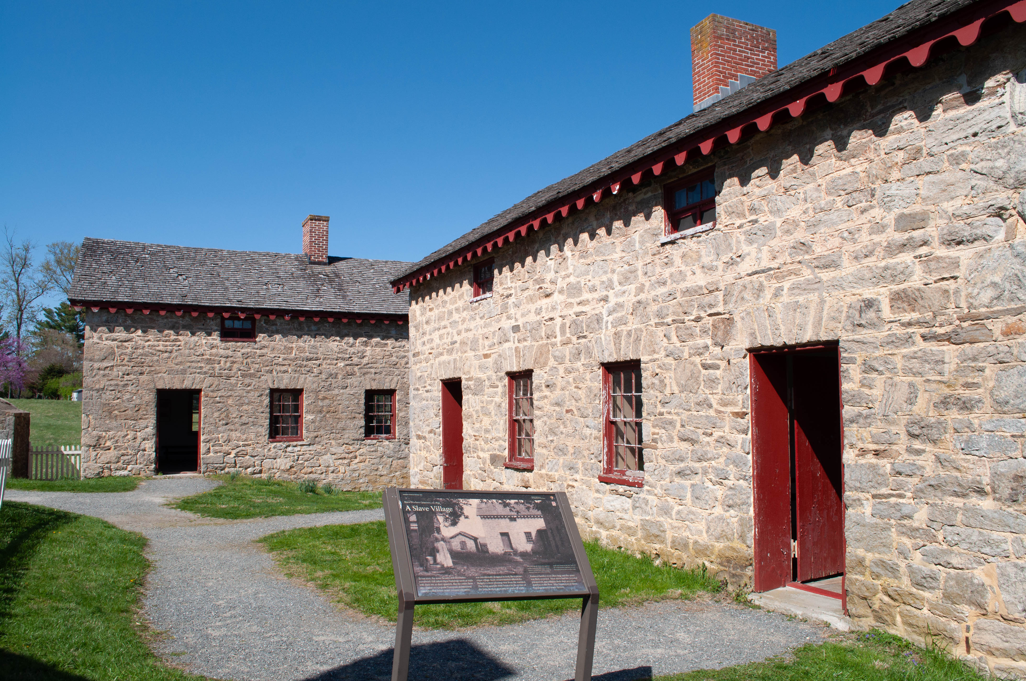 Stone buildings used as Slave Quarters at Hampton Plantation
