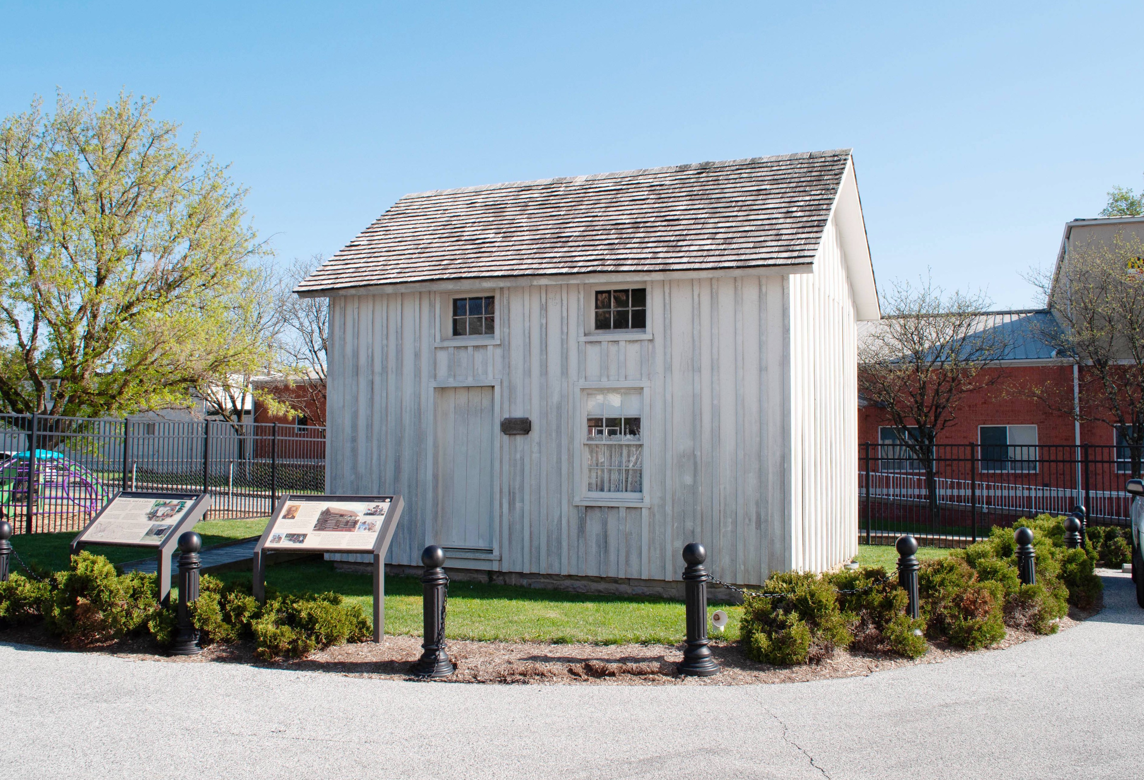 Small white historical home
