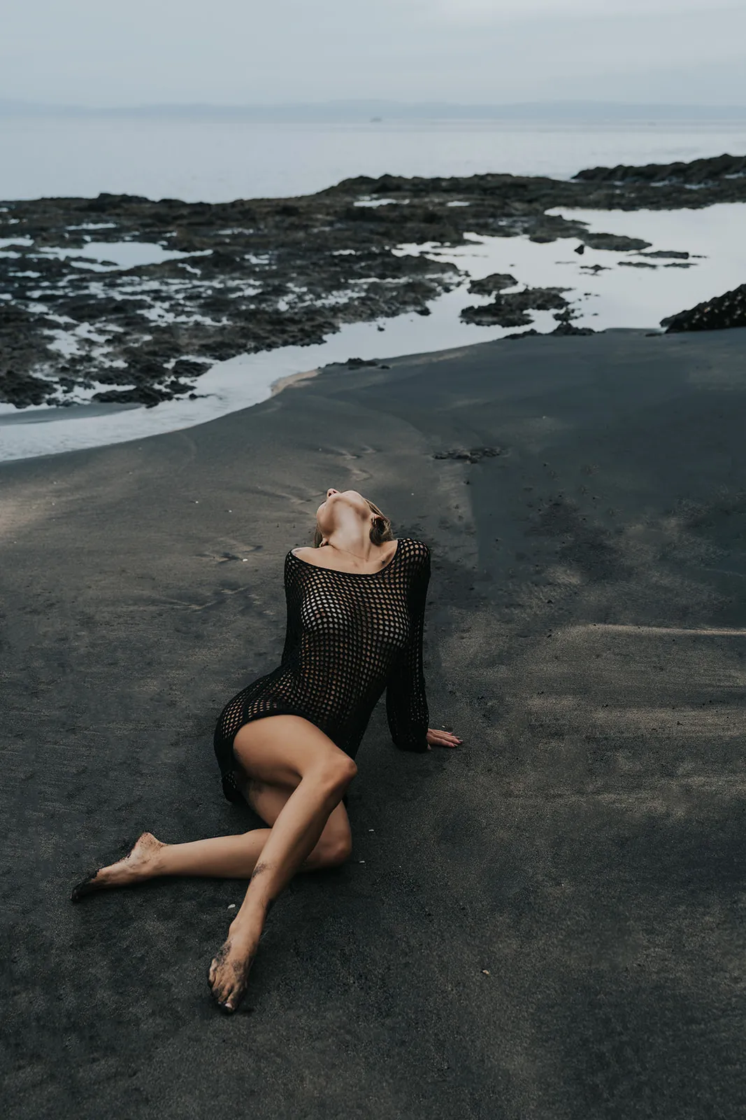Portrait session on a Costa Rican beach