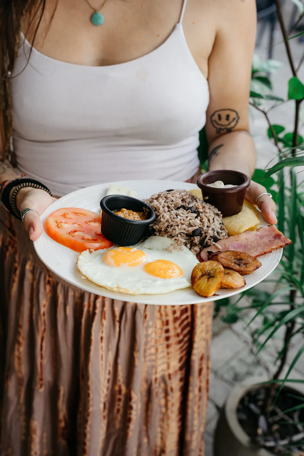 Traditional Costa Rican food in Guanacaste
