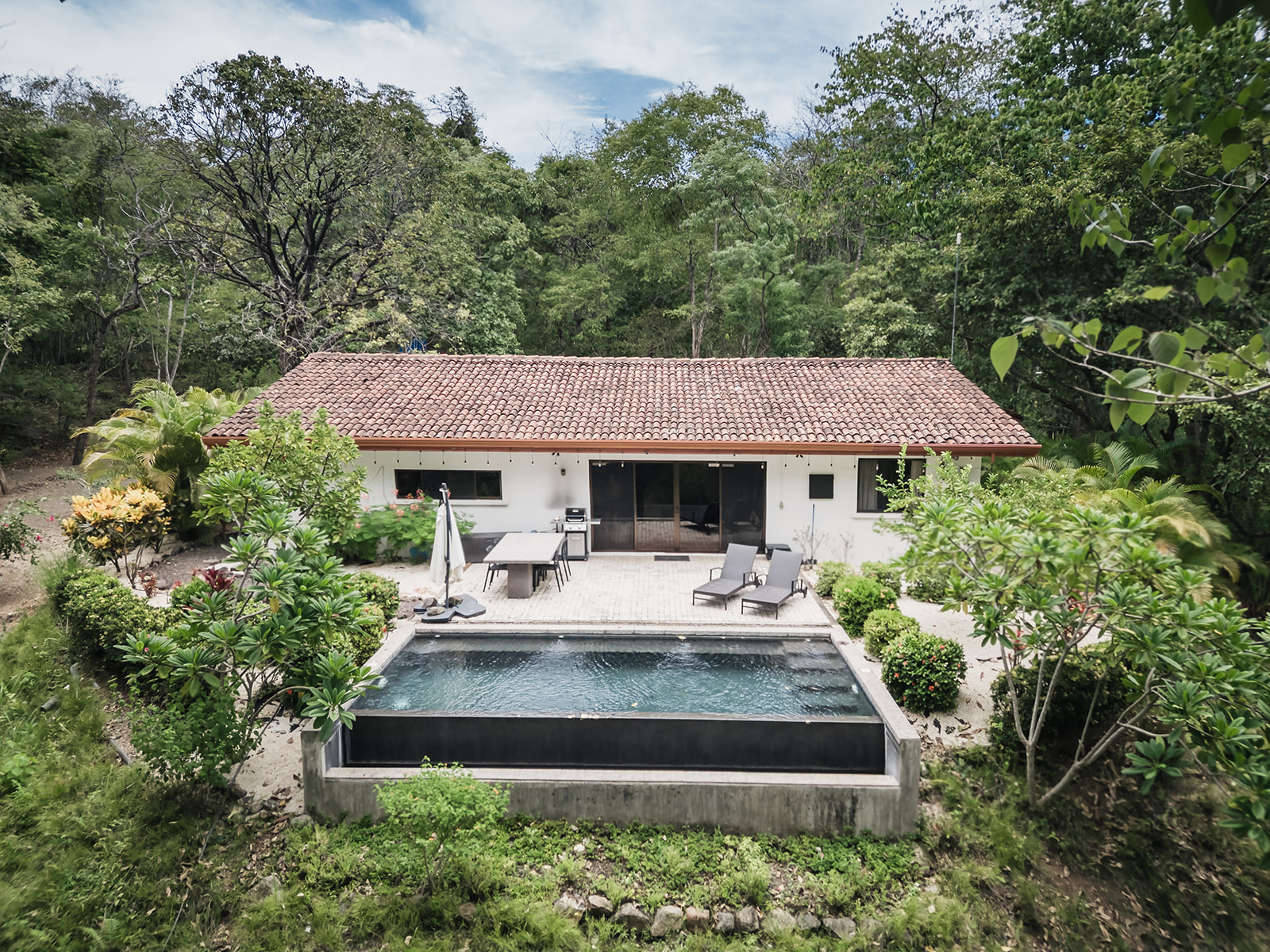 Private retreat villa with pool surrounded by tropical forest in Guanacaste Costa Rica