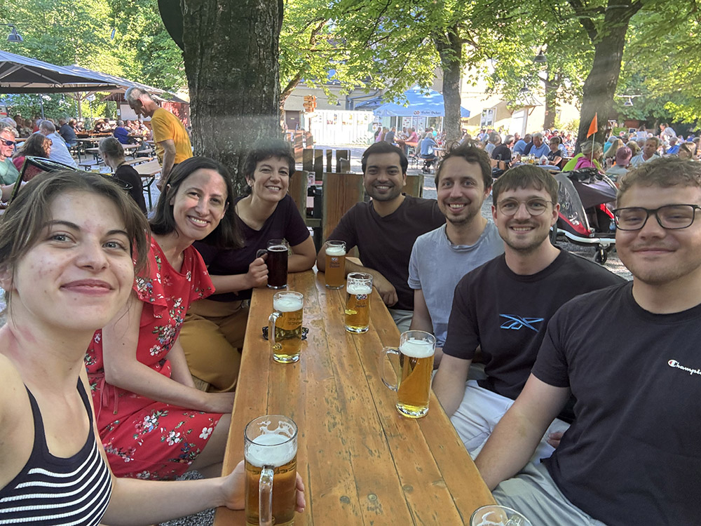 First lab outing at the Waldheim Biergarten